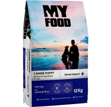 MyFood Puppy Medium & Large Breed Lamb & Rice Derma Support, No Soy & No Corn 12 Kg