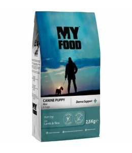 MyFood Puppy Mini Breed Lamb& Rice, Derma Support, No Corn & No Soy 2.5Kg