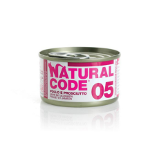 Natural Code 05 Chicken & Ham Cooking Water Wet Cat Food - 85G