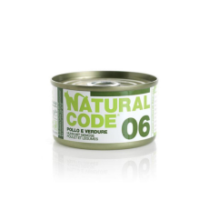 Natural Code 06 Chicken & Vegetables Cooking Water Wet Cat Food - 85G