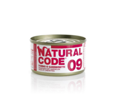 Natural Code 09 Tuna & Shrimps Cooking Water Wet Cat Food - 85G