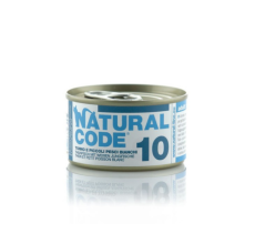 Natural Code 10 Tuna & Whitebait Cooking Water Wet Cat Food - 85G