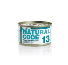 Natural Code 13 Tuna & Cheese Cooking Water Wet Cat Food - 85G