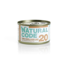 Natural Code 20 Tuna Beans & Seaweeds Cooking Water Wet Cat Food - 85G