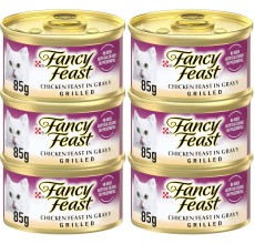 Nestle Fancy feast grilled chicken feast in gravy 6x85g.