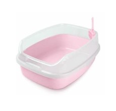 Nutrapet Cat Toilet Xl Deodorized Cat Litter Box Pink 62*46*23 Cm