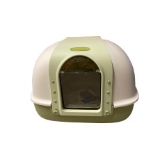 Nutrapet Dragon Inn Butterfly Doors Closed Cat Litter Box- Green L60Cm X W50Cm X H45Cm