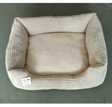 Nutrapet Plush Bed Beige & Grey SIZE D:120*97*26Cms