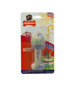 Nylabone Dura Chew Birthday Bone - Birthday Cake Flavor Wolf