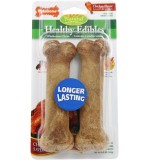 Nylabone Healthy Edibles Longer Lasting Chicken 2Ct Card Wolf Edible Treats