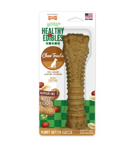 Nylabone Healthy Edibles Peanut Butter 1Ct Card  Souper Edible Treats