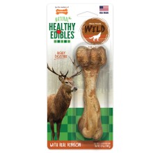 Nylabone Healthy Edibles Wild Venison 1Ct Card Large Edible Treats
