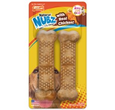 Nylabone Nubz Chicken 2Ct Card (In Shelf Tray) Jumbo Edible Treats