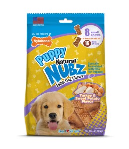 Nylabone Nubz Puppy Turkey & Sweet Potato 8Ct Pouch (In Shelf Tray) Small Edible Treats