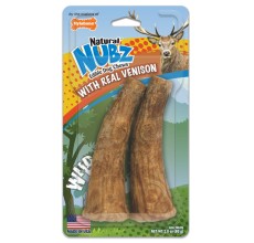 Nylabone Nubz Wild Antler Venison 2Ct Card Medium Edible Treats