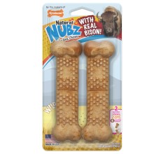 Nylabone Nubz Wild Bison 2Ct Card Jumbo Edible Treats