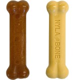 Nylabone Puppy Chew & Power Chew Peanut Butter Bone Twin Pack Petite