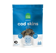 Open Farm Dehydrated Cod Skin Dog Treat - 63G