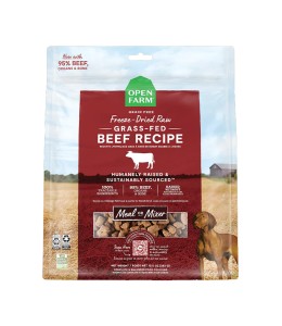 Open Farm Freeze Dried Raw Grass Fed Beef Dry Dog Food - 99G