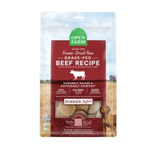 Open Farm Freeze Dried Raw Grass Fed Beef Patties Dry Dog Food - 297G