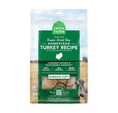 Open Farm Freeze Dried Raw Homestead Turkey Patties Dry Dog Food - 297G
