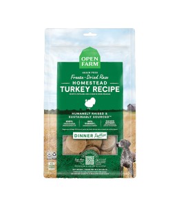 Open Farm Freeze Dried Raw Homestead Turkey Patties Dry Dog Food - 297G