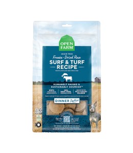 Open Farm Freeze Dried Raw Surf & Turf Patties Dry Dog Food - 297G