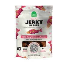 Open Farm Grain Free Jerky Strips Wild Caught Salmon Dog Treat - 158G