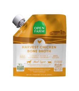 Open Farm Harvest Chicken Bone Broth Meal Topper for Dogs & Cats - 12OZ