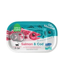 Open Farm Salmon & Cod Meal Topper for Cats - 89G