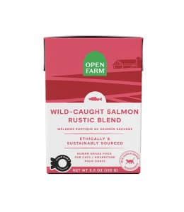 Open Farm Wild Caught Salmon Rustic Blend Wet Cat Food - 155G