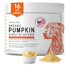 Chew & Heal - Organic Pumpkin Digestive Defense Superfood Blend Powder Digestive Aid Supplement for Dogs - 250gm