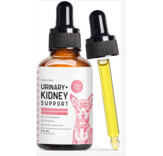 Chew + Heal Urinary + Kidney Tincture Supplement for Dogs, 2-fl oz bottle