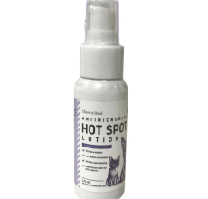Chew + Heal Antimicrobial Hot Spots & Skin Infection Hypochlorous Acid Lotion for Dogs & Cats Wound Care 2 oz