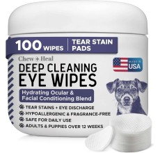 Deep Cleaning Tear Stain Wipes for Dogs – 100 Count
