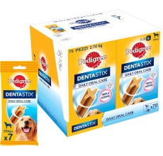 Pedigree DENTASTIX Dog Treats Medium Breed Dog 7pcs Multipack 180g - Pack of 10