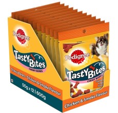 Pedigree Tasty Bites Cubes Beef 50g - Pack of 12
