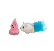 Pet Stages Unicorn & Poo 2Pk Mlt Xs
