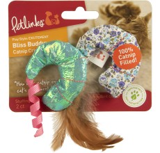 Petlinks Bliss Buddy Shrimp 100% Catnip Cat Toys (Set of 2) - 60% OFF SALE (May Look Old / Not New, but in Good Condition)