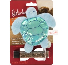 Petlinks Tipsy Turtle Refillable Catnip Cat Toy - Blue - 60% OFF SALE (May Look Old / Not New, but in Good Condition)