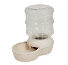 Petmate Aspen Pet LeBistro Gravity Waterer Bleached Linen - 0.5 Gallon