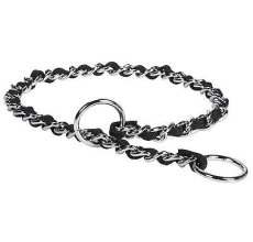 Petmate  Comfort Chain Dog Collar 3Mm X 26In Black