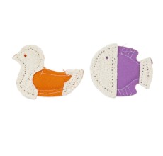 Petmate Jackson Galaxy Natural Loofah Crackle Fish & Bird (2-Pack) - 60% OFF SALE (May Look Old / Not New, but in Good Condition)