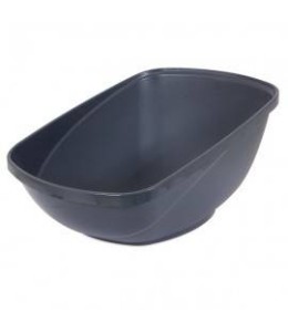 PETMATE JUMBO HI-BACK OPEN LITTER PAN ~ BLUE STEEL