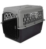 ⚠️ Clearance Item – May have slightly damaged packaging or missing parts. Sold as-is. | Petmate Pet Porter 40In Traditional 70-90Lbs ~ Gray & Black - Partially Damaged