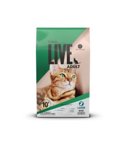 Probiotic live cat adult dry food lamb - 8kg