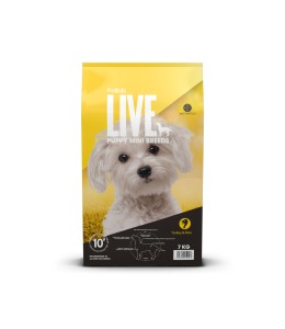 Probiotic live dry food puppy mini breeds turkey - 7kg