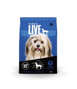 Probiotic live dry food adult mini breeds turkey - 2kg