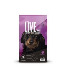 Probiotic Live dry food senior & overweight Mini Breeds Turkey - 7.5kg