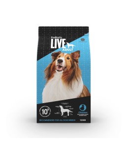Probiotic live dry food adult chicken - 12kg